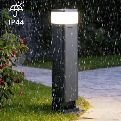 Brilagi - Lauko šviestuvas su 2 SCHUKO lizdais PILLAR 1xG9/11W/230V IP44 antracitas