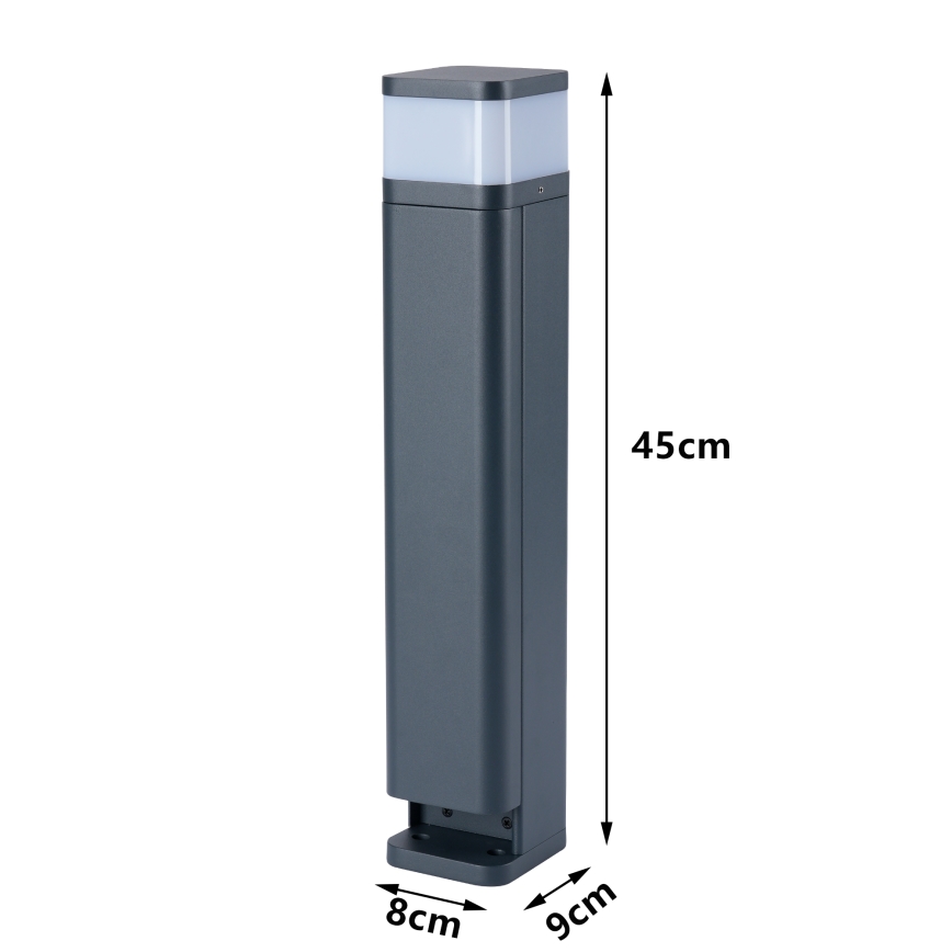 Brilagi - Lauko šviestuvas su 2 SCHUKO lizdais PILLAR 1xG9/11W/230V IP44 antracitas