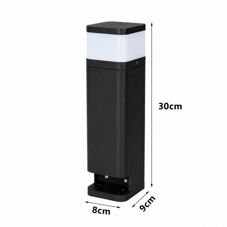 BRILAGI - Lauko šviestuvas su 2 SCHUKO lizdais PILLAR 1xG9/11W/230V IP44 juoda