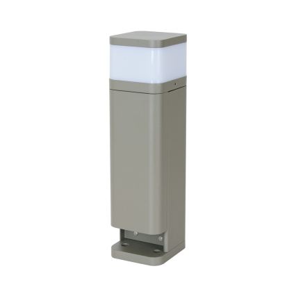 BRILAGI - Lauko šviestuvas su 2 SCHUKO lizdais PILLAR 1xG9/11W/230V IP44 pilka