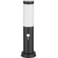 Brilagi - Lauko šviestuvas su judesio jutikliu 1xE27/15W/230V 40 cm IP44 juodas