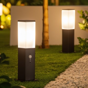 Brilagi - Lauko šviestuvas su judesio jutikliu NOVA 1xE27/15W/230V, 40 cm, IP44, juodas