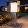 Brilagi - Lauko šviestuvas su judesio jutikliu NOVA 1xE27/15W/230V 40 cm IP44 matinis chromas