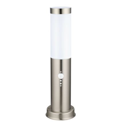 Brilagi - Lauko šviestuvas su jutikliu NOVA 1xE27/15W/230V 40 cm IP44 matinis chromas