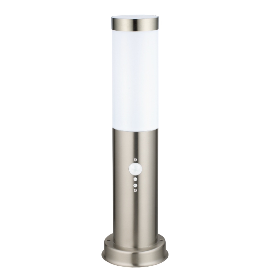 Brilagi - Lauko šviestuvas su jutikliu NOVA 1xE27/15W/230V 40 cm IP44 matinis chromas