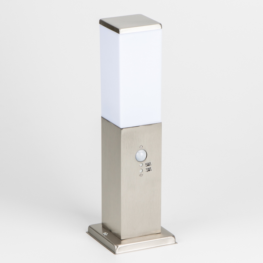 BRILAGI - Lauko šviestuvas su jutikliu NOVA 1xE27/15W/230V 40 cm IP44 matinis chromas