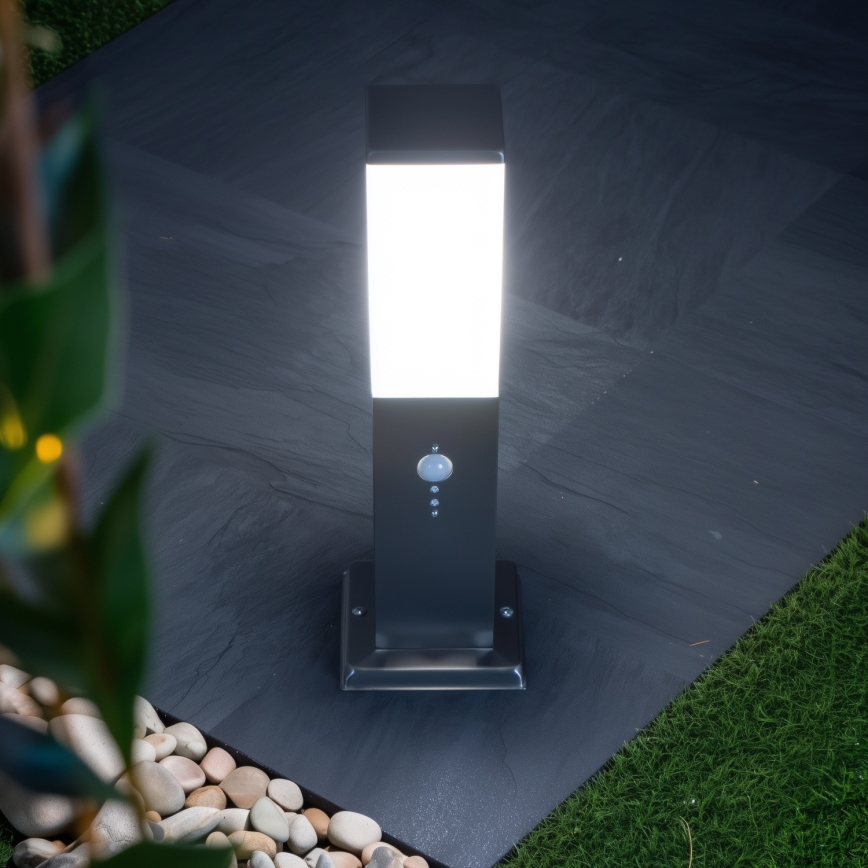 BRILAGI - Lauko šviestuvas su jutikliu NOVA 1xE27/15W/230V 40 cm IP44 matinis chromas