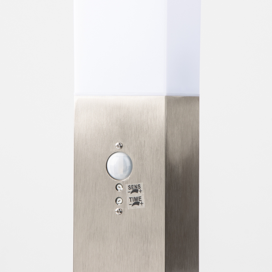 BRILAGI - Lauko šviestuvas su jutikliu NOVA 1xE27/15W/230V 40 cm IP44 matinis chromas