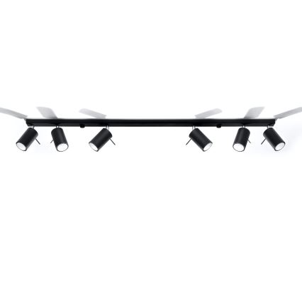 Brilagi -  LED akcentinis šviestuvas ASMUS 6xGU10/7W/230V juoda