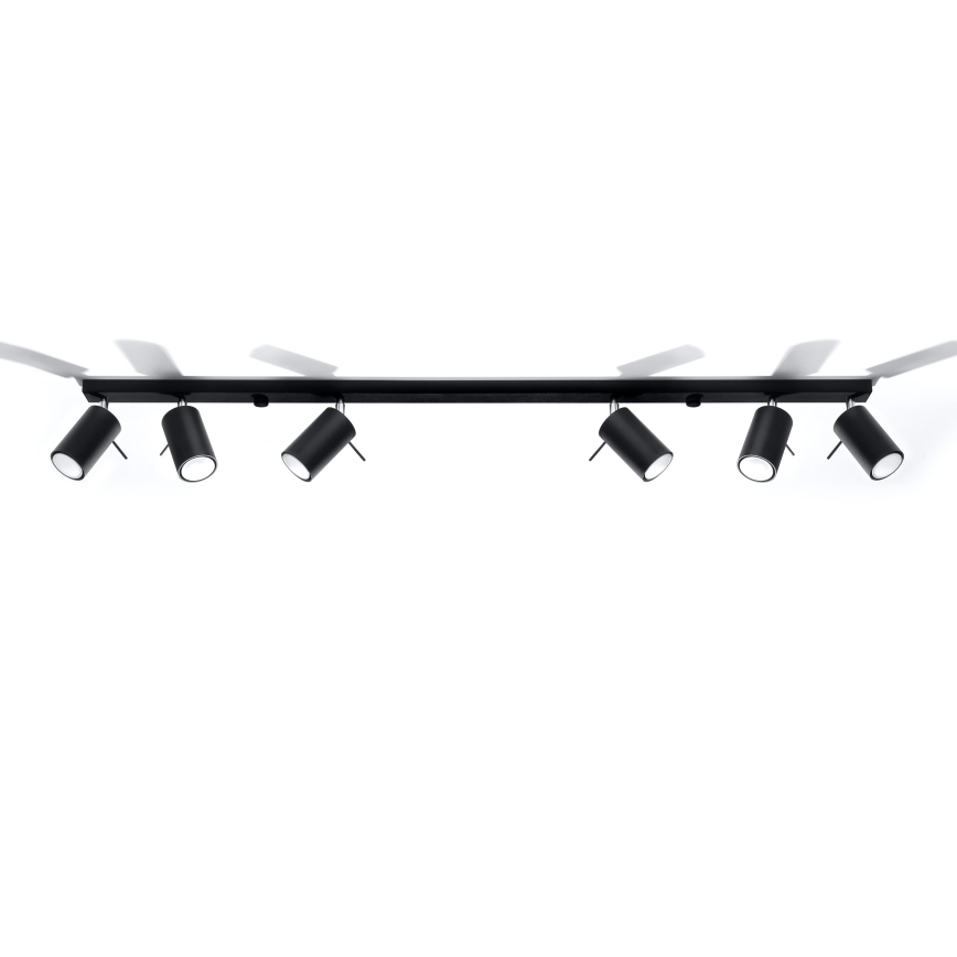 Brilagi -  LED akcentinis šviestuvas ASMUS 6xGU10/7W/230V juoda