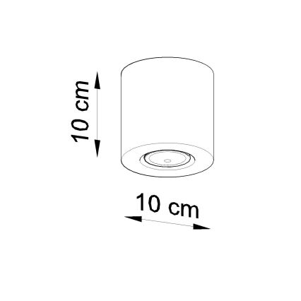 Brilagi -  LED akcentinis šviestuvas FRIDA 1xGU10/7W/230V betonas