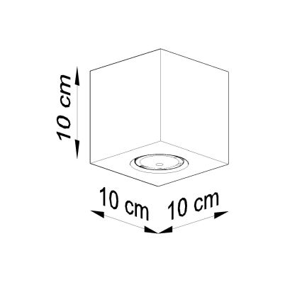 Brilagi -  LED akcentinis šviestuvas MURO 1xGU10/7W/230V betonas