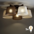 BRILAGI - LED ant lubų montuojama liustra LATTE 5xE27/15W/230V pušis/mišinys