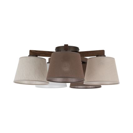 BRILAGI - LED ant lubų montuojama liustra LATTE 5xE27/15W/230V pušis/mišinys
