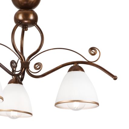 Brilagi - LED Ant pagrindo montuojamas sietynas ANTICO 3xE27/60W/230V bronzinė patina