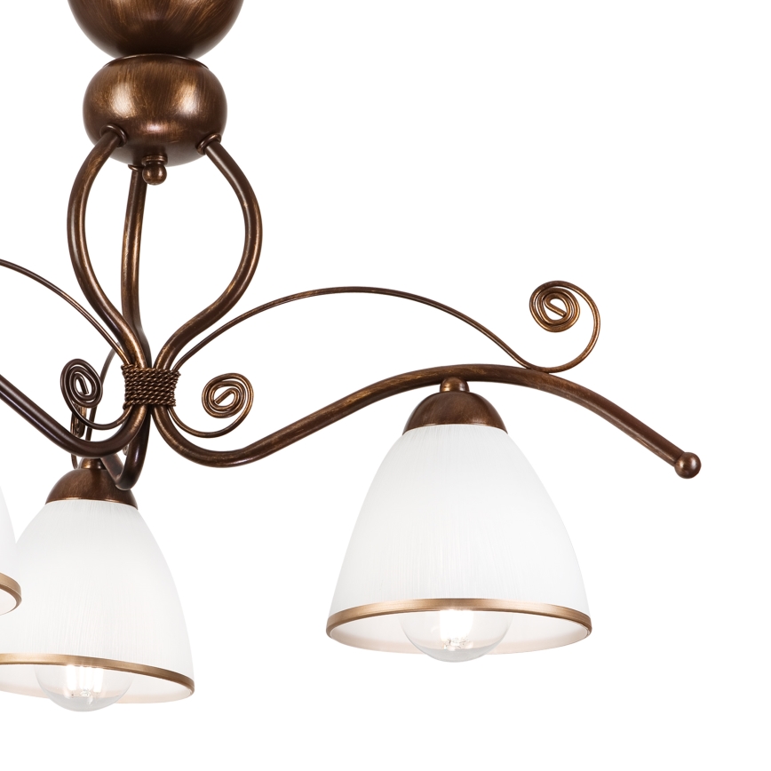Brilagi - LED Ant pagrindo montuojamas sietynas ANTICO 3xE27/60W/230V bronzinė patina