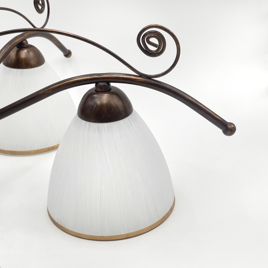 Brilagi - LED Ant pagrindo montuojamas sietynas ANTICO 5xE27/60W/230V bronzinė patina