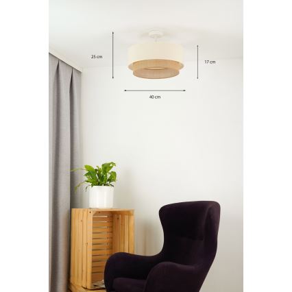 Brilagi - LED Ant pagrindo montuojamas sietynas BOHO STYLE 1xE27/15W/230V diametras 40 cm