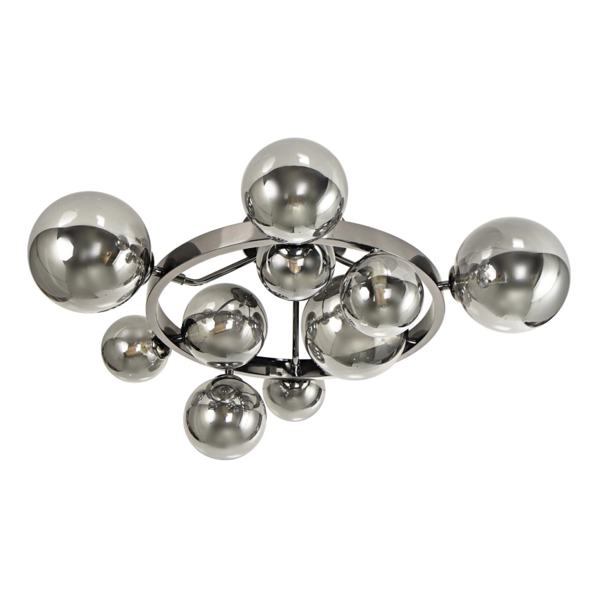 Brilagi - LED Ant pagrindo montuojamas sietynas MILLA 10xG9/3W/230V blizgus chromas/dūminis