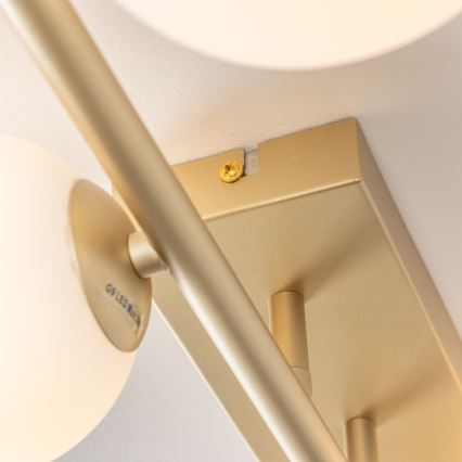 Brilagi - LED Ant pagrindo montuojamas sietynas MILLA 4xG9/3W/230V auksas/balta