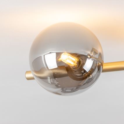 Brilagi - LED Ant pagrindo montuojamas sietynas MILLA 4xG9/3W/230V auksas/dūminis