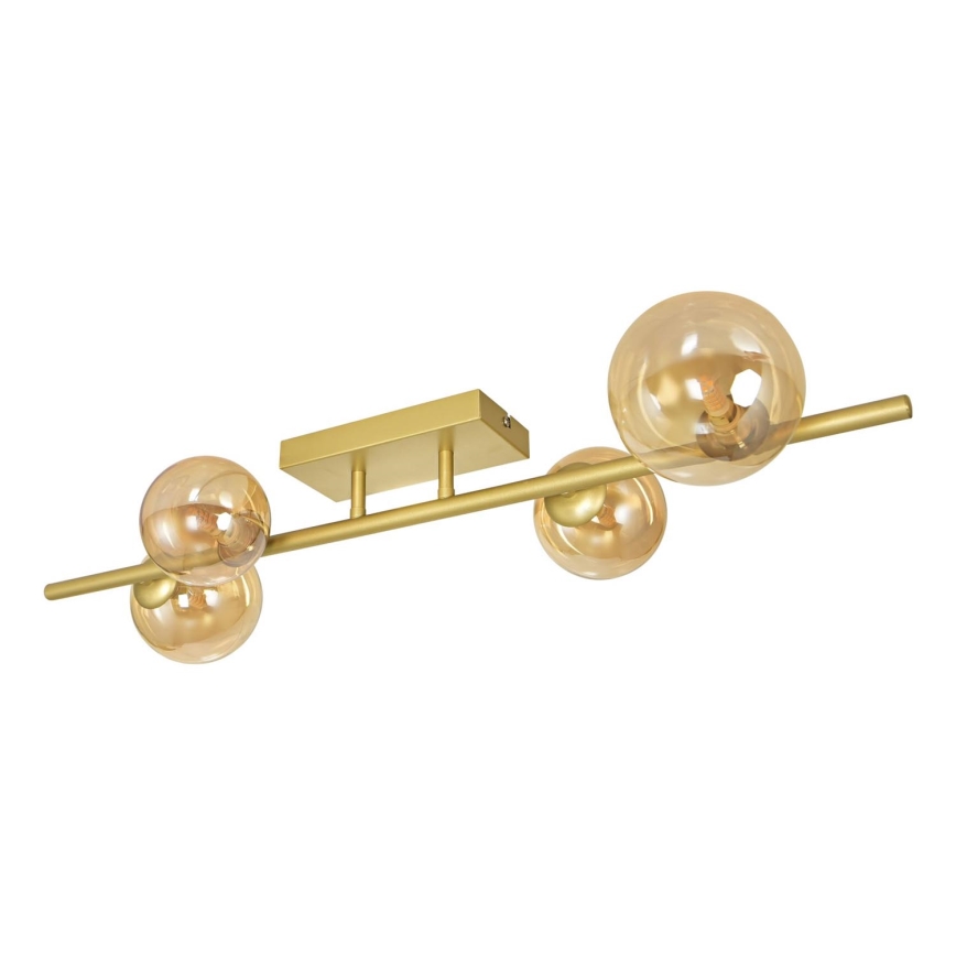 Brilagi - LED Ant pagrindo montuojamas sietynas MILLA 4xG9/3W/230V auksas