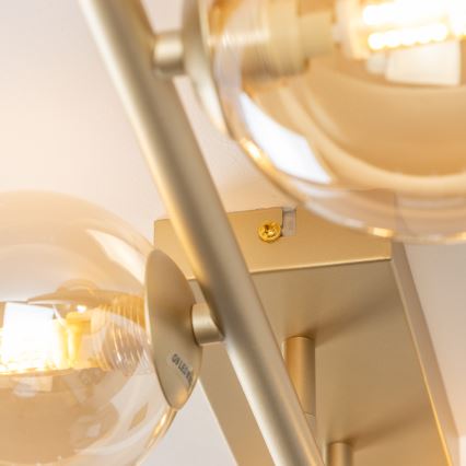 Brilagi - LED Ant pagrindo montuojamas sietynas MILLA 4xG9/3W/230V auksas