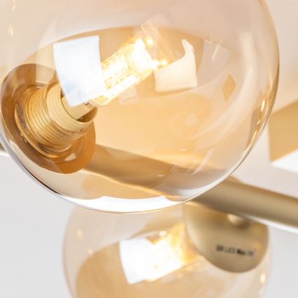 Brilagi - LED Ant pagrindo montuojamas sietynas MILLA 4xG9/3W/230V auksas