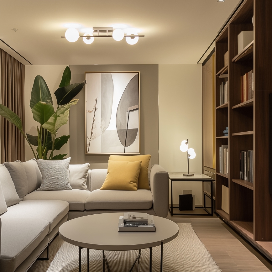 Brilagi - LED Ant pagrindo montuojamas sietynas MILLA 4xG9/3W/230V blizgus chromas/balta