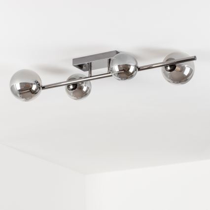 Brilagi - LED Ant pagrindo montuojamas sietynas MILLA 4xG9/3W/230V blizgus chromas/dūminis