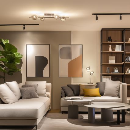 Brilagi - LED Ant pagrindo montuojamas sietynas MILLA 4xG9/3W/230V blizgus chromas/dūminis