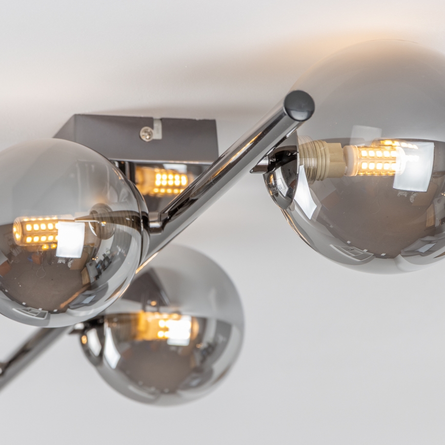 Brilagi - LED Ant pagrindo montuojamas sietynas MILLA 4xG9/3W/230V blizgus chromas/dūminis