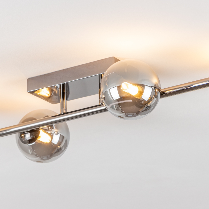 Brilagi - LED Ant pagrindo montuojamas sietynas MILLA 4xG9/3W/230V blizgus chromas/dūminis