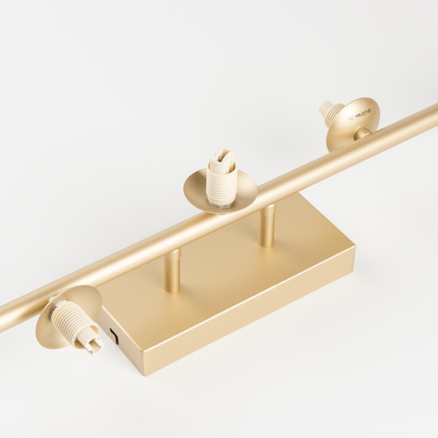 Brilagi - LED Ant pagrindo montuojamas sietynas MILLA 7xG9/3W/230V auksas/balta