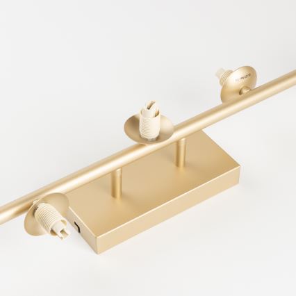 Brilagi - LED Ant pagrindo montuojamas sietynas MILLA 7xG9/3W/230V auksas/dūminis