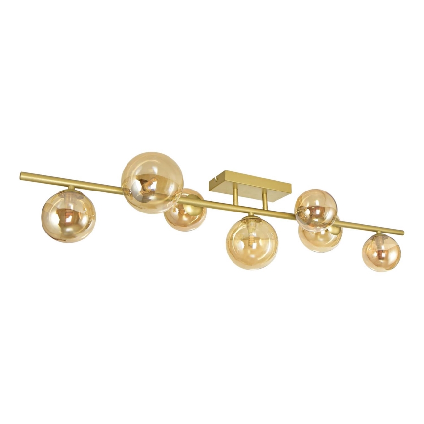 Brilagi - LED Ant pagrindo montuojamas sietynas MILLA 7xG9/3W/230V auksas