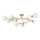 Brilagi - LED Ant pagrindo montuojamas sietynas MISTEL 15xG9/3W/230V auksas/balta