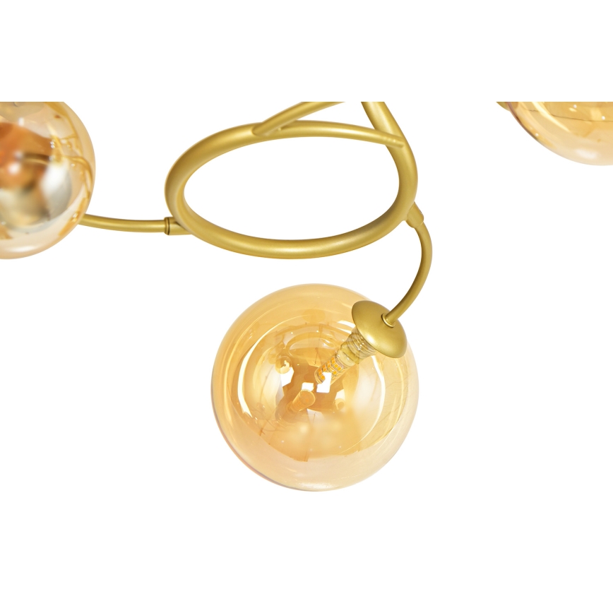 Brilagi - LED Ant pagrindo montuojamas sietynas MISTEL 15xG9/3W/230V auksas