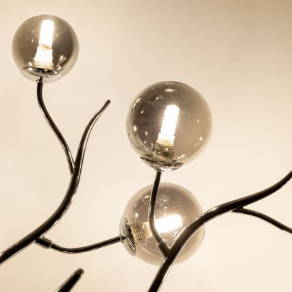 Brilagi - LED Ant pagrindo montuojamas sietynas MISTEL 15xG9/3W/230V blizgus chromas/dūminis