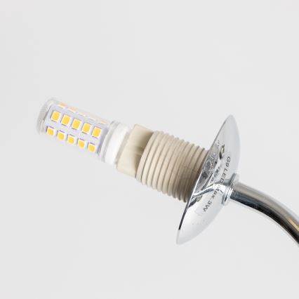 Brilagi - LED Ant pagrindo montuojamas sietynas MISTEL 15xG9/3W/230V blizgus chromas/dūminis