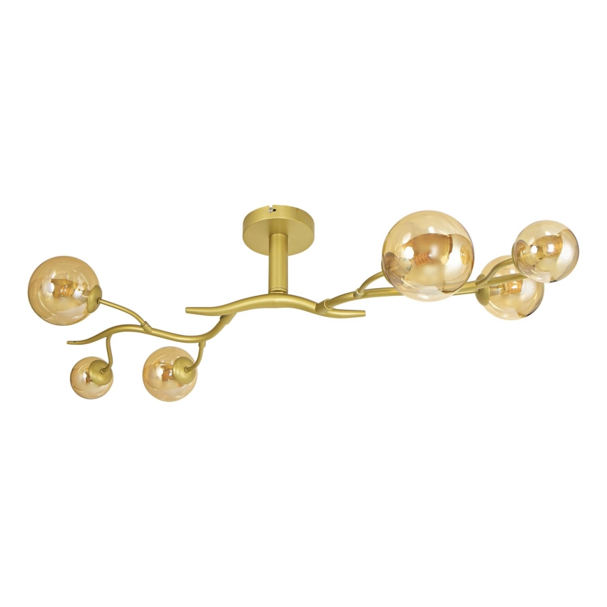 Brilagi - LED Ant pagrindo montuojamas sietynas MISTEL 6xG9/3W/230V auksas