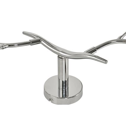 Brilagi - LED Ant pagrindo montuojamas sietynas MISTEL 6xG9/3W/230V blizgus chromas/dūminis
