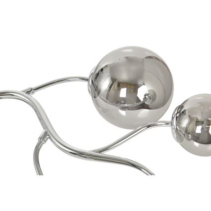 Brilagi - LED Ant pagrindo montuojamas sietynas MISTEL 6xG9/3W/230V blizgus chromas/dūminis