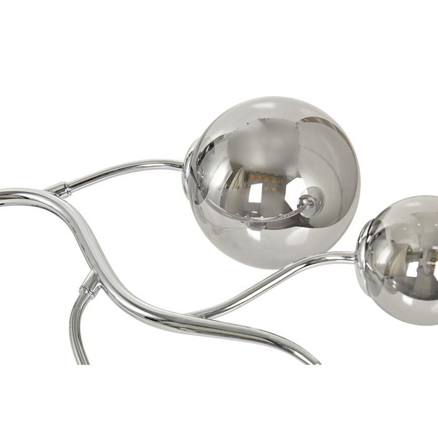 Brilagi - LED Ant pagrindo montuojamas sietynas MISTEL 6xG9/3W/230V blizgus chromas/dūminis