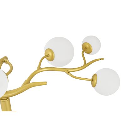 Brilagi - LED Ant pagrindo montuojamas sietynas MISTEL 9xG9/3W/230V auksas/balta