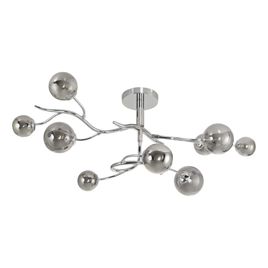 Brilagi - LED Ant pagrindo montuojamas sietynas MISTEL 9xG9/3W/230V blizgus chromas/dūminis