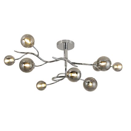 Brilagi - LED Ant pagrindo montuojamas sietynas MISTEL 9xG9/3W/230V blizgus chromas/dūminis