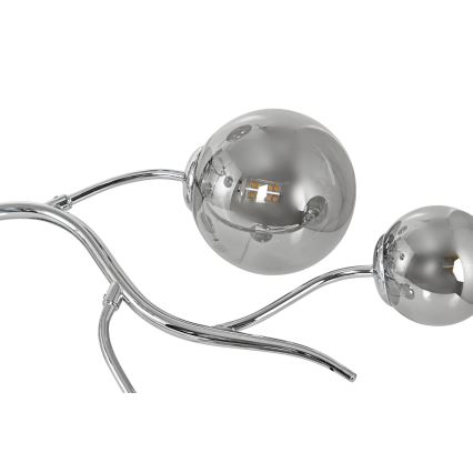 Brilagi - LED Ant pagrindo montuojamas sietynas MISTEL 9xG9/3W/230V blizgus chromas/dūminis
