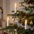 BRILAGI - LED apšvietimas kalėdinei eglutei 10xLED/10xAAA balta + nuotolinis valdymas