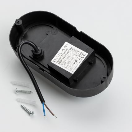 Brilagi - LED Ceiling heavy-duty šviesus SIMA LED/12W/230V IP65 juoda